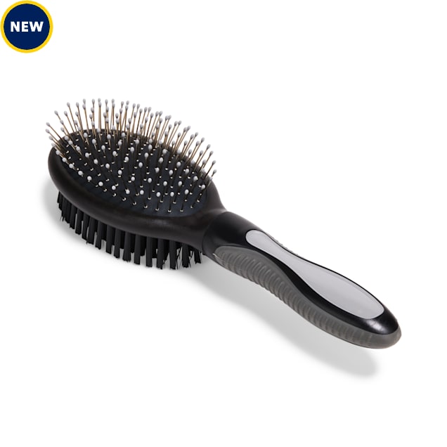 Well & Good Black Pin & Bristle Combo Grooming Brush for Dogs - Carousel image #1