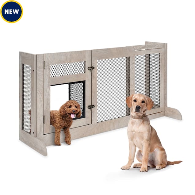 UniPaws FreeStanding Retractable Dog Gate