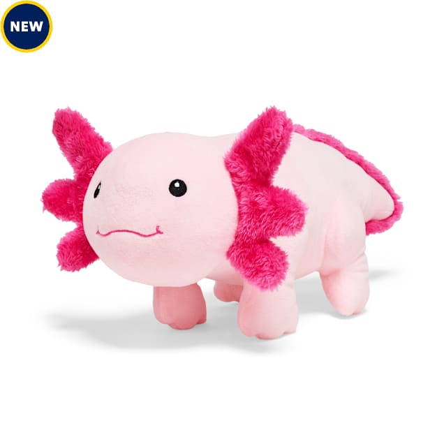 Leaps & Bounds Axolotl Plush Dog Toy, Large, Pink - Carousel image #1