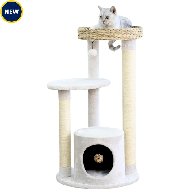 PetPals 4-Level Cat Tower Winnipeg Medium Sustainable Cat Tree, 36"H - Carousel image #1