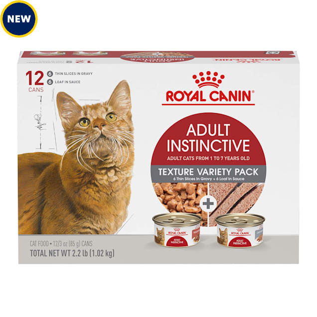 Royal Canin Feline Health Nutrition Adult Instinctive Wet Cat Food Variety Pack, 3 oz., Count of 12 - Carousel image #1