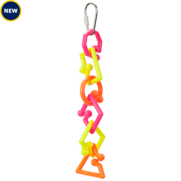 A&E Cage Company Happy Beaks Silly Links Toy, Large - Carousel image #1