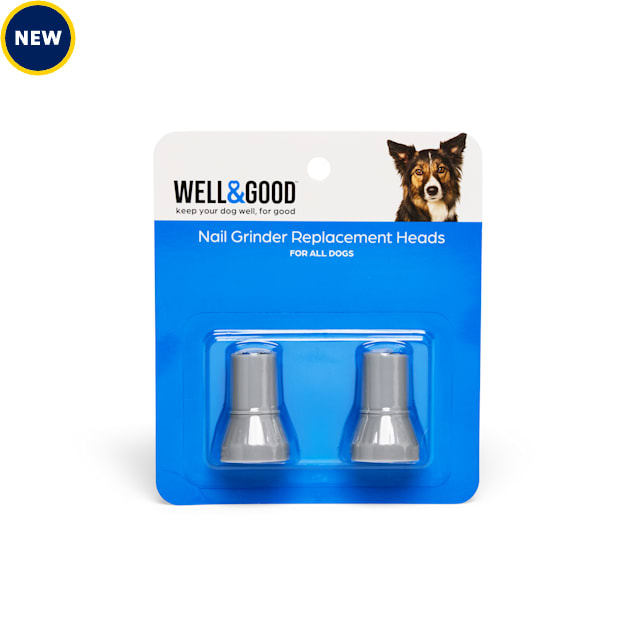 Well & Good Nail Grinder Replacement Heads for Dogs, Pack of 2 - Carousel image #1