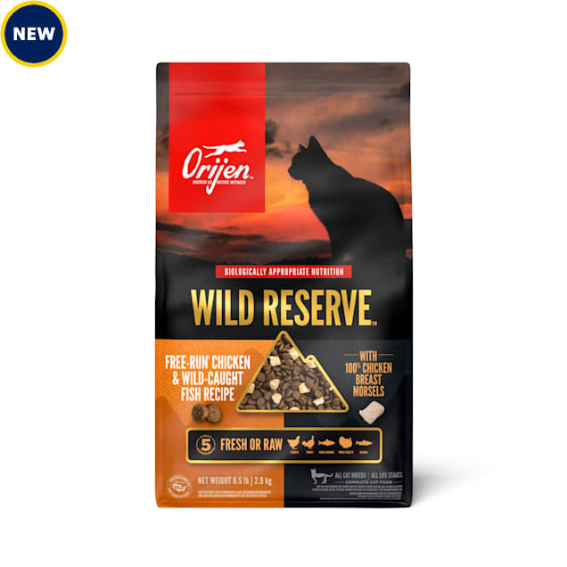 ORIJEN Wild Reserve Free-Run Chicken & Wild-Caught Fish Recipe Dry Cat Food, 6.5 lbs. - Carousel image #1