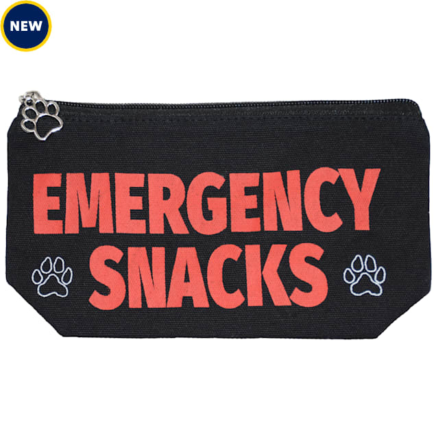 Zanden Emergency Snacks Black Zip Pouch - Carousel image #1