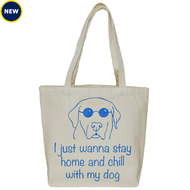 Zanden Stay Home and Chill Natural Tote Bag - Carousel image #1