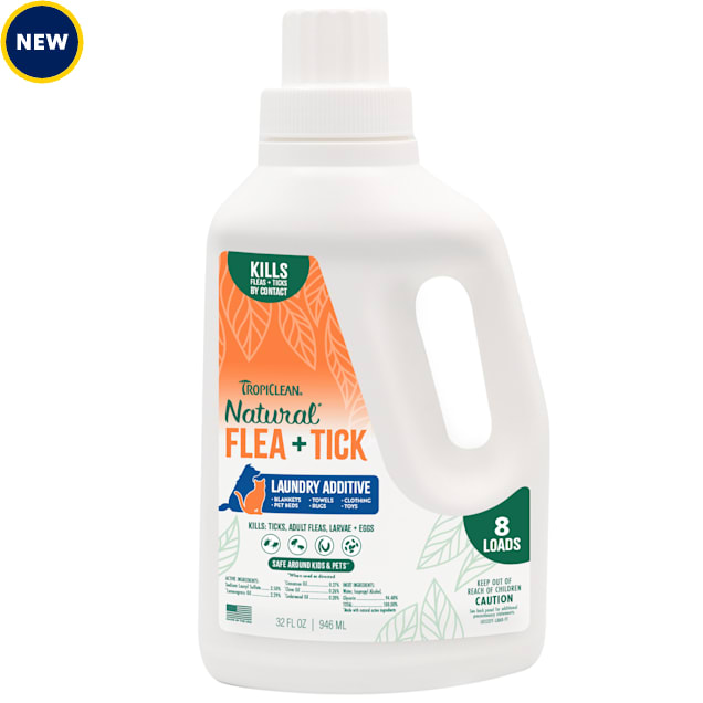 TropiClean Natural* Flea + Tick Laundry Additive for Cats, 32 oz. - Carousel image #1
