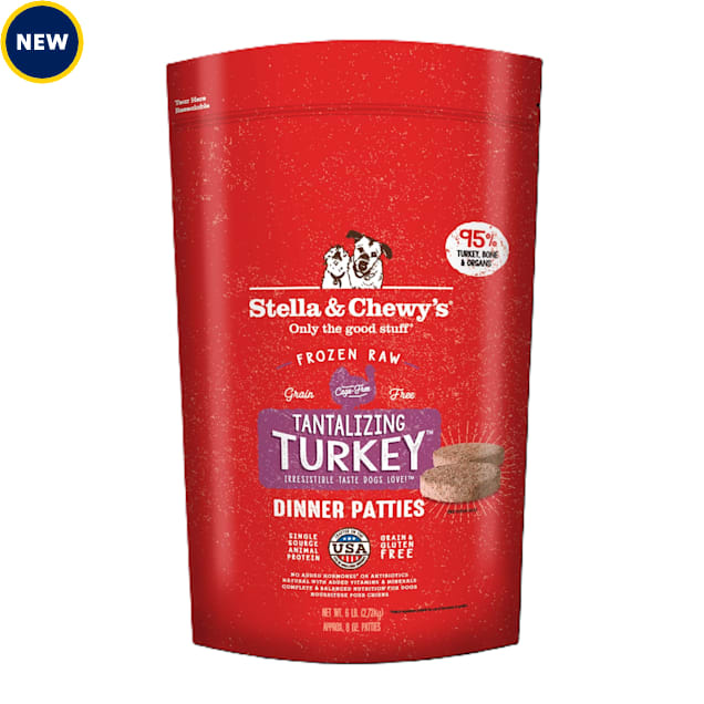 Stella & Chewy's Frozen Tantalizing Turkey Patties Dog Food, 6 lbs. - Carousel image #1