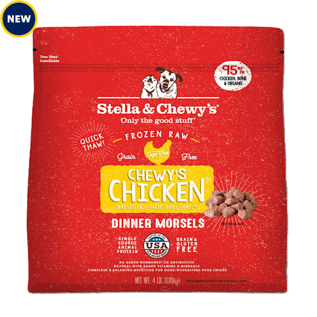 Stella & Chewy's Frozen Chewy's Chicken Morsels Dog Food, 4 lbs. - Carousel image #1