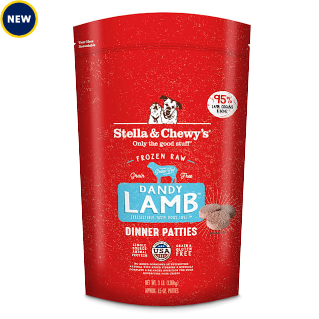 Stella & Chewy's Frozen Dandy Lamb Patties Dog Food, 3 lbs. - Carousel image #1
