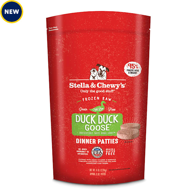 Stella & Chewy's Frozen Duck Duck Goose Patties Dog Food, 6 lbs. - Carousel image #1
