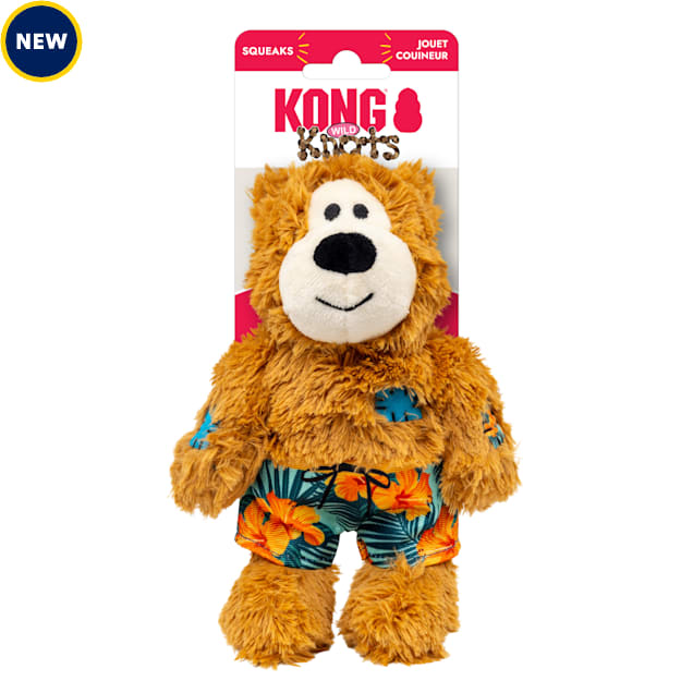 KONG Wild Knots Bear Tropical Shorts Dog Toy, Small/Medium - Carousel image #1