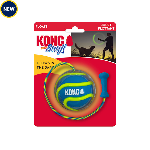 KONG Bunji High-Viz Ball Assorted Dog Toy, Medium - Carousel image #1