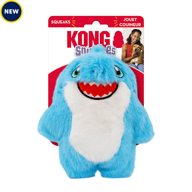 KONG Snuzzles Shark Dog Toy, Small - Carousel image #1