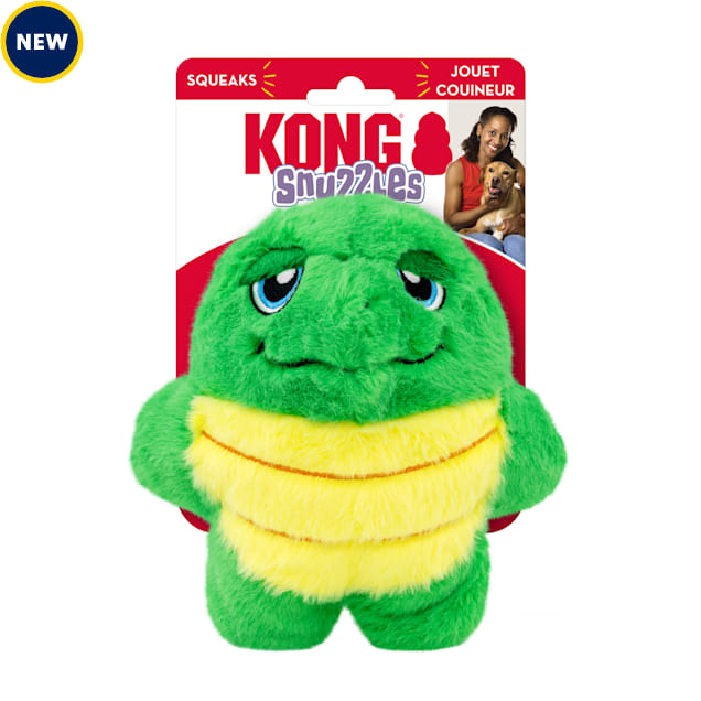 KONG Snuzzles Turtle Dog Toy, Small - Carousel image #1