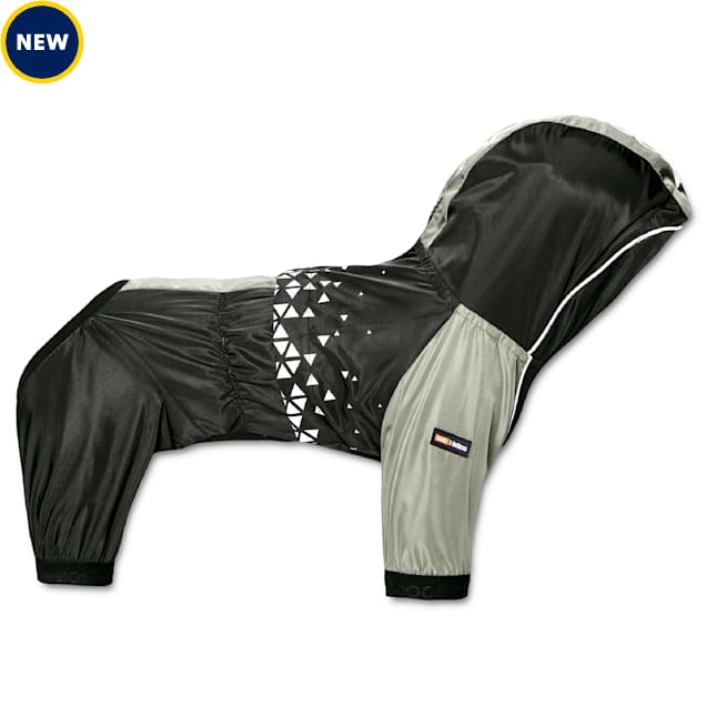 Dog Helios 'Vortex' Full Bodied Waterproof Windbreaker Dog Jacket, Black, Medium - Carousel image #1
