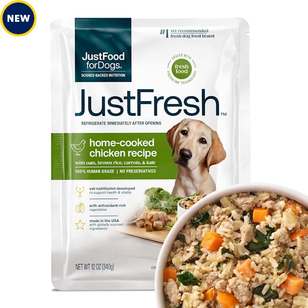JustFoodForDogs Just Fresh Chicken Wet Dog Food, 12 oz. - Carousel image #1