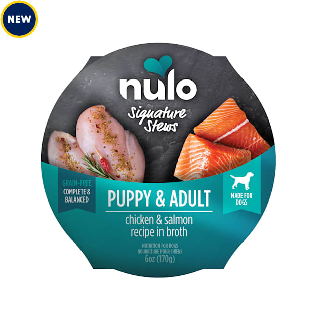 Nulo Signature Stew Chicken & Salmon in Broth for Dog & Puppy, 6 oz., Case of 8 - Carousel image #1