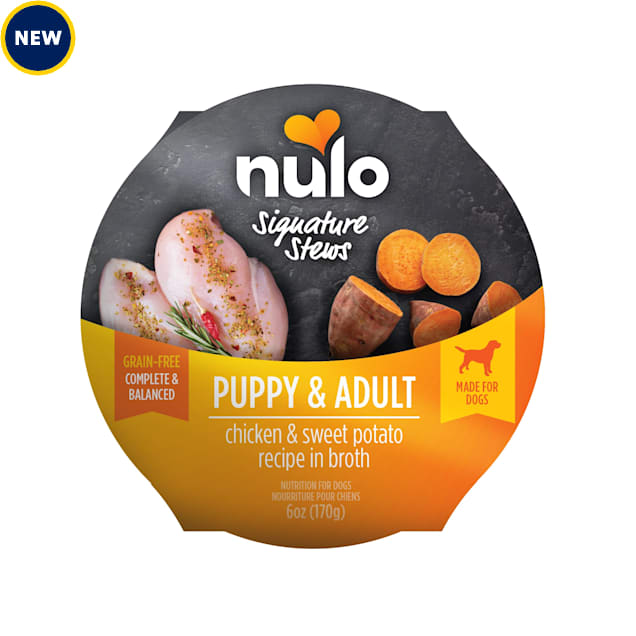 Nulo Signature Stew Chicken & Sweet Potato in Broth for Dog & Puppy, 6 oz., Case of 8 - Carousel image #1