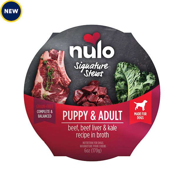Nulo Signature Stew Beef, Beef Liver, & Kale in Broth for Dog & Puppy, 6 oz., Case of 8 - Carousel image #1