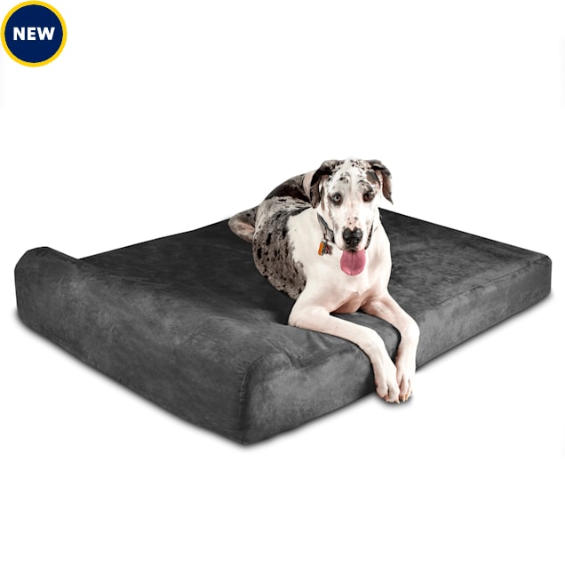 Barker Beds Headrest Giant for Dogs, 48" L X 60" W X 7" H, Charcoal Grey, XX-Large - Carousel image #1