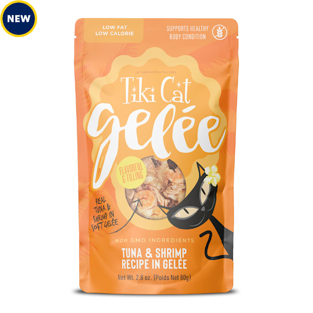 Tiki Cat Gelee Tuna & Shrimp Wet Cat Food, 2.8 oz., Case of 12 - Carousel image #1