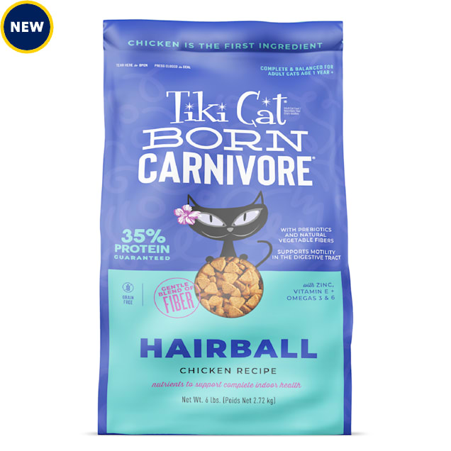 Tiki Cat Born Carnivore Hairball, Chicken, Dry Cat Food, 6 lbs. - Carousel image #1