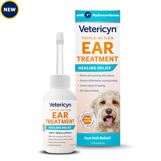 Vetericyn Triple-Action Ear Treatment for Dogs, Cats, and Small Animals, 1.5 fl. oz. - Carousel image #1
