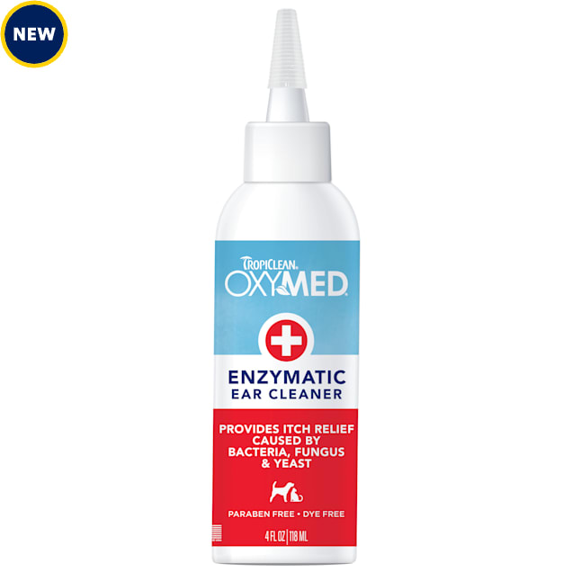 TropiClean OxyMed Enzymatic Ear Cleaner for Dogs, 4 fl. oz. - Carousel image #1