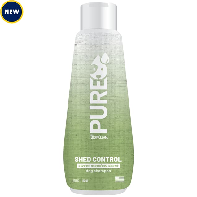 TropiClean PURE Sweet Meadow Shed Control Shampoo for Dogs, 22 fl. oz. - Carousel image #1