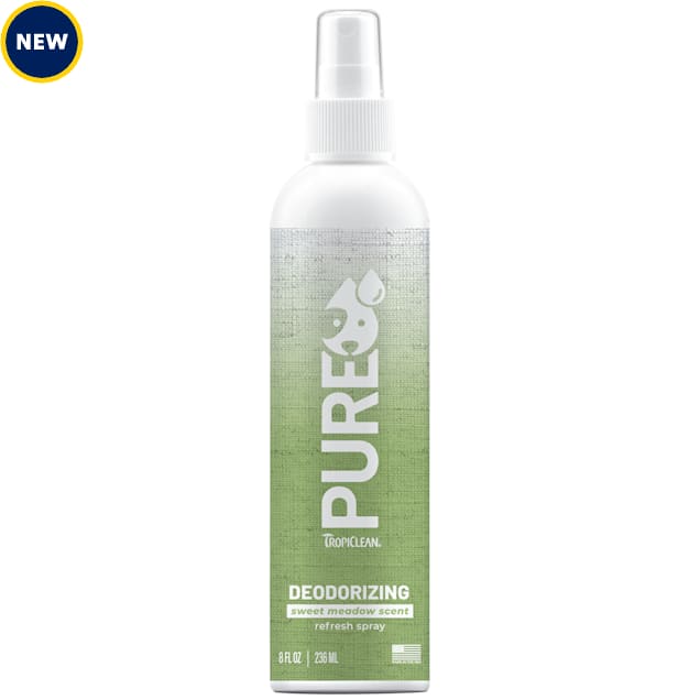 TropiClean PURE Sweet Meadow Deodorizing Spray for Dogs, 8 fl. oz. - Carousel image #1