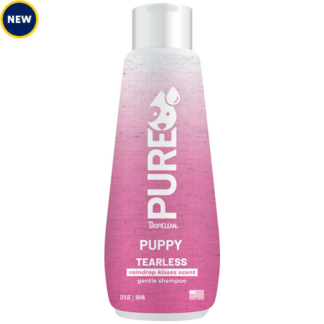 TropiClean PURE Raindrop Kisses Tearless Shampoo for Puppies, 22 fl. oz. - Carousel image #1