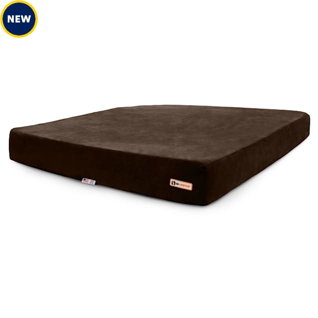 Barker Bed Giant Crate Pad for Dogs, 32" L X 50" W X 4" H, Chocolate - Carousel image #1