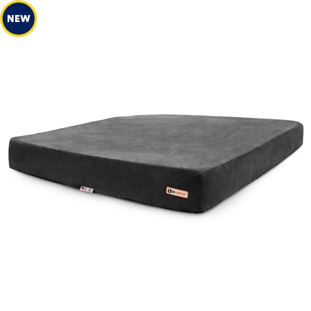 Barker Beds X-Large Crate Pad for Dogs, 27" L X 44.8" W X 4" H, Charcoal Gray - Carousel image #1