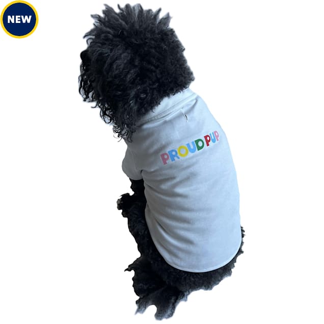 The Howls Proud Pup Dog Tee, White, X-Small - Carousel image #1