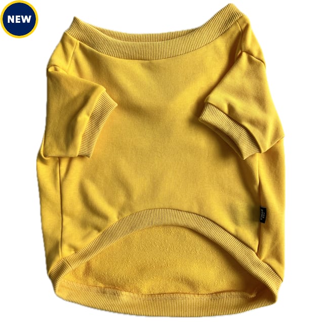 The Howls Ciao NY Dog Sweatshirt, Yellow, Small - Carousel image #1