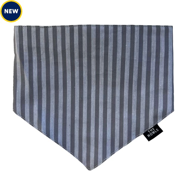 The Howls Grey Stripe Bandana for Dogs, Grey Stripe, Small/Medium - Carousel image #1