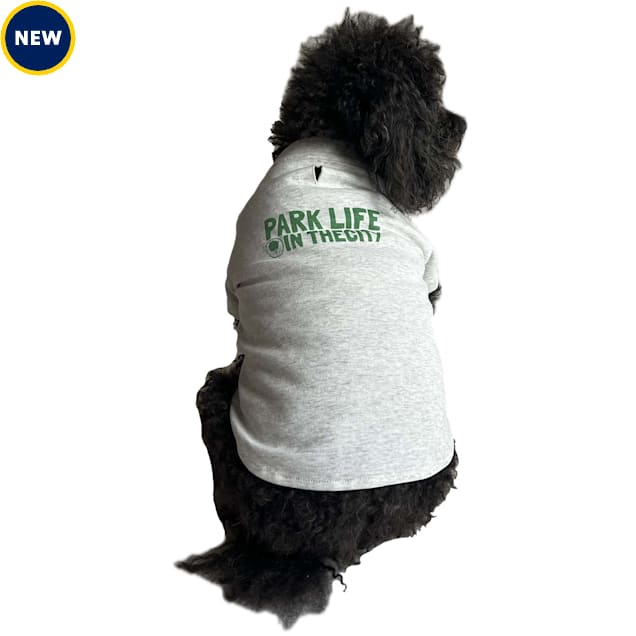 The Howls I Park Life Dog Tee , Light Heather Grey, X-Small - Carousel image #1