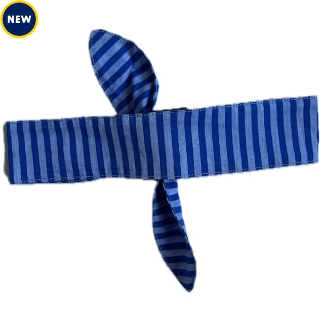 The Howls Cobalt Stripe Dog Tie, Cobalt Stripe, Small/Medium - Carousel image #1