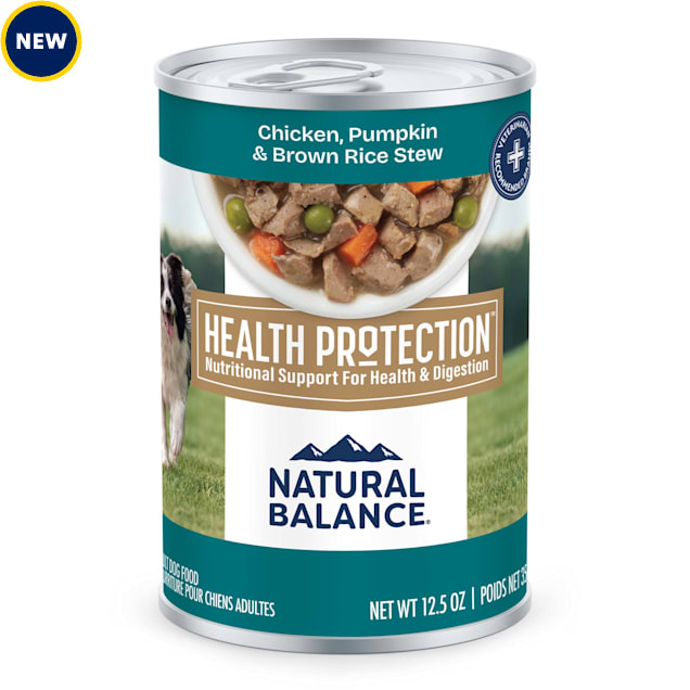 Natural Balance Health Protection Chicken, Pumpkin & Brown Rice Stew Wet Dog Food, 12.5 oz., Case of 6 - Carousel image #1