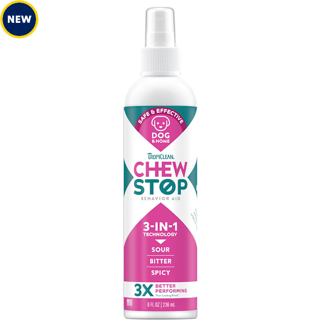TropiClean Chew Stop Behavior Aid Dog & Home Spray, 8 oz. - Carousel image #1