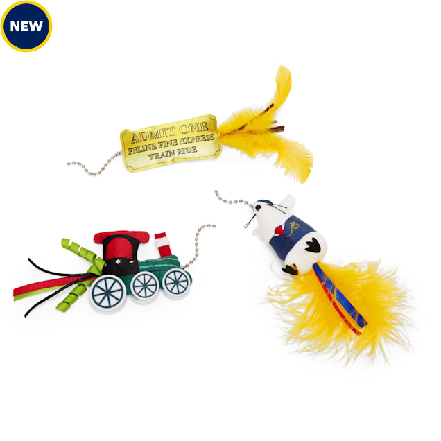 Merry Makings Train Mix & Match Cat Teaser Toy Attachment Pack, X-Small, Pack of 3 - Carousel image #1