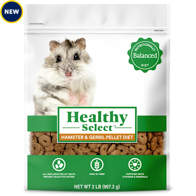 Healthy Select Hamster and Gerbil Pellet Diet for Small Animals, 2 lbs. - Carousel image #1