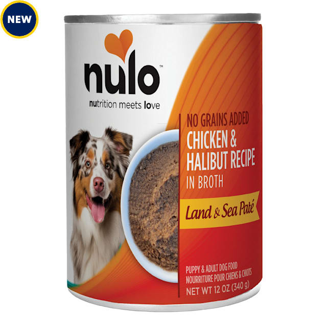 Nulo Chicken & Halibut Grain-Free Wet Dog Food Pate, 12 oz., Case of 12 - Carousel image #1