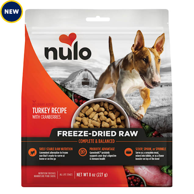 Nulo Turkey & Cranberries Freeze-Dried Raw Dog Food, 8 oz. - Carousel image #1