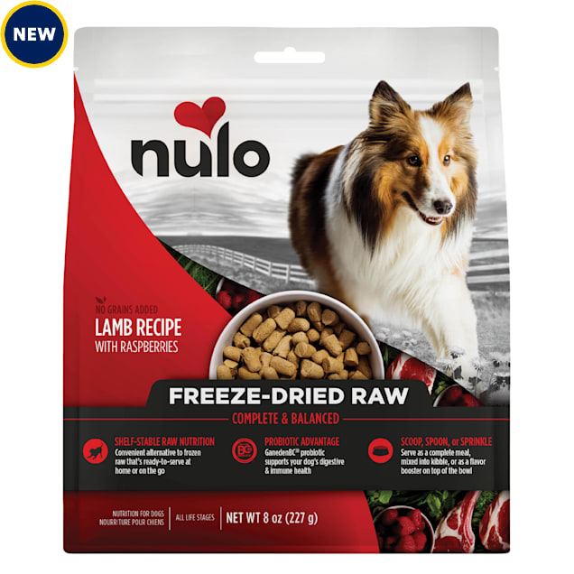 Nulo Lamb & Raspberries Freeze-Dried Raw Dog Food, 8 oz. - Carousel image #1