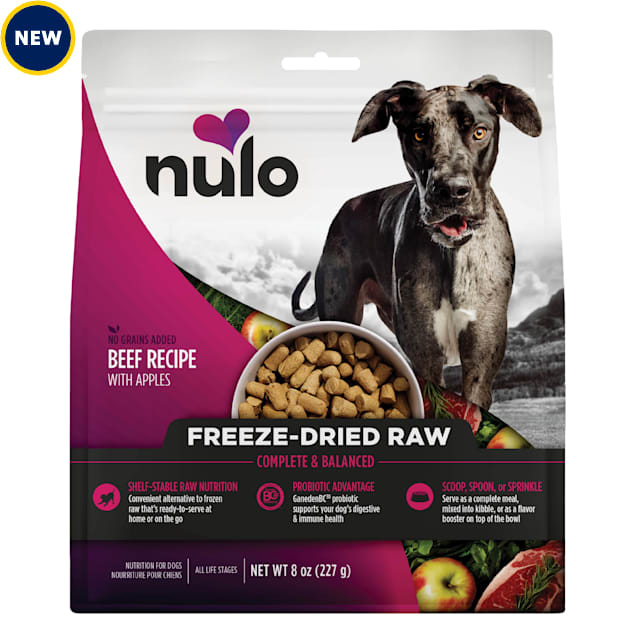 Nulo Beef & Apples Freeze-Dried Raw Dog Food, 8 oz. - Carousel image #1