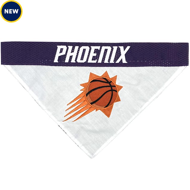 Pets First NBA Reversible Dog Bandana, Pheonix Suns, Small/Medium - Carousel image #1