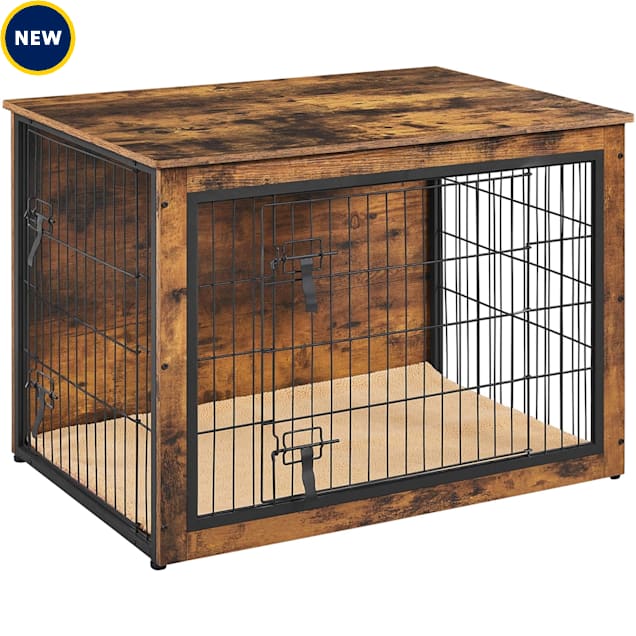 Topeakmart Dog Crate for Medium Dogs, 40" L X 29" H, Rustic Brown - Carousel image #1
