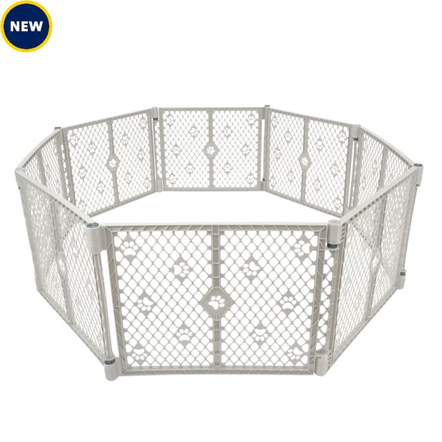 MyPet 8 Panel Paws Petyard, X-Large, Gray - Carousel image #1